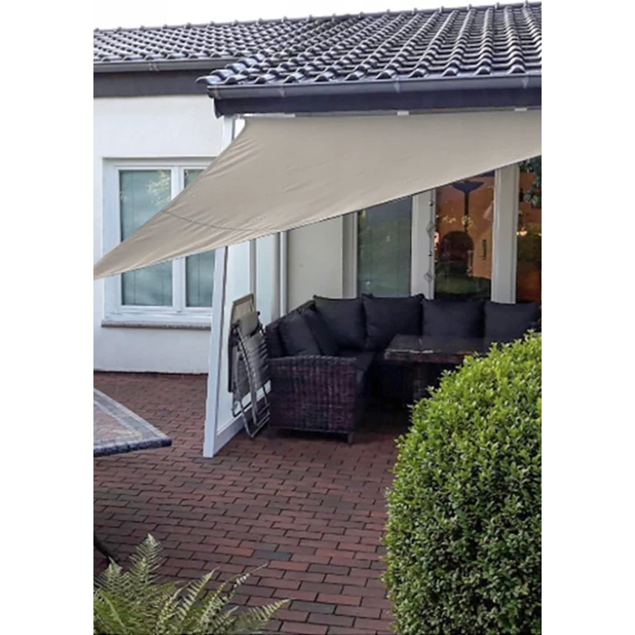 Тент-вітрило Jumi Garden сонцезахисний 3,6 х 3,6 х 3,6 м пісочний