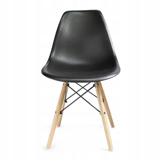 Стул Eva Jumi в скандинавском стиле с деревянными ножками.