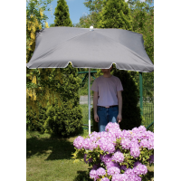 Парасолька садова Jumi Garden 200х130см сірий