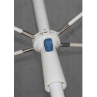 Парасолька садова Jumi Garden 200х130см сірий