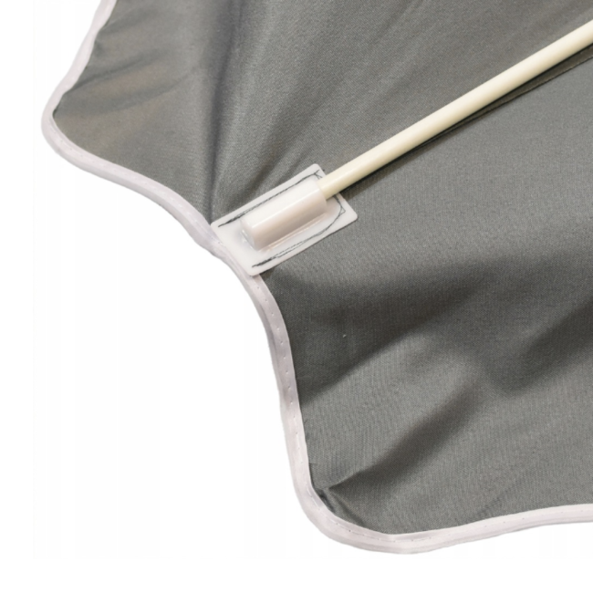 Зонтик садовый Jumi Garden 200х130см серый