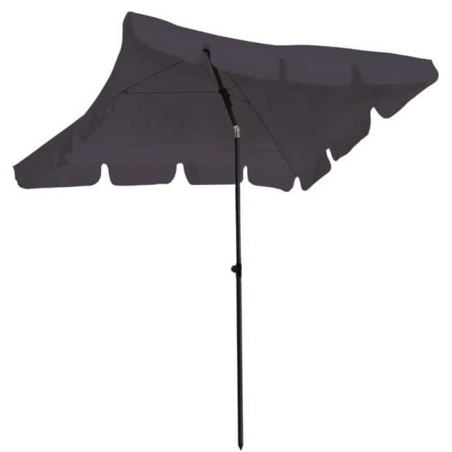 Зонтик садовый Jumi Garden 200х130см серый