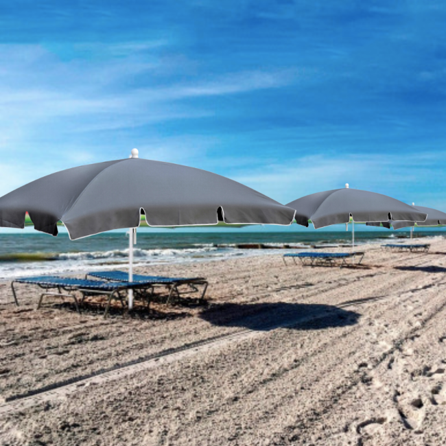 Зонтик садовый Jumi Garden 200х130см серый