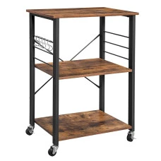 Стелаж Leobert Dash в стилі Loft з коліщатками коричневий