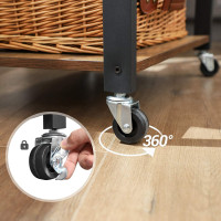 Стелаж Leobert Dash в стилі Loft з коліщатками коричневий