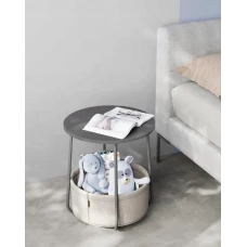 Журнальний столик Leobert Sharp з кошиком сірий