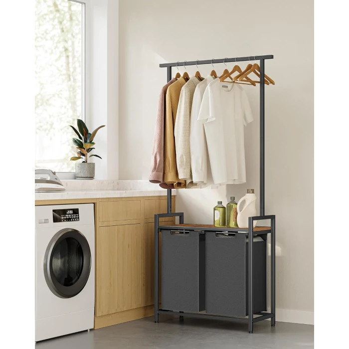 Корзина для белья Leobert Moro 92л с вешалкой в стиле Loft