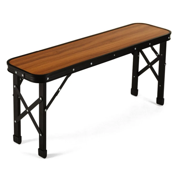 Стіл туристичний розкладний Outtec + 2 лавки коричневий