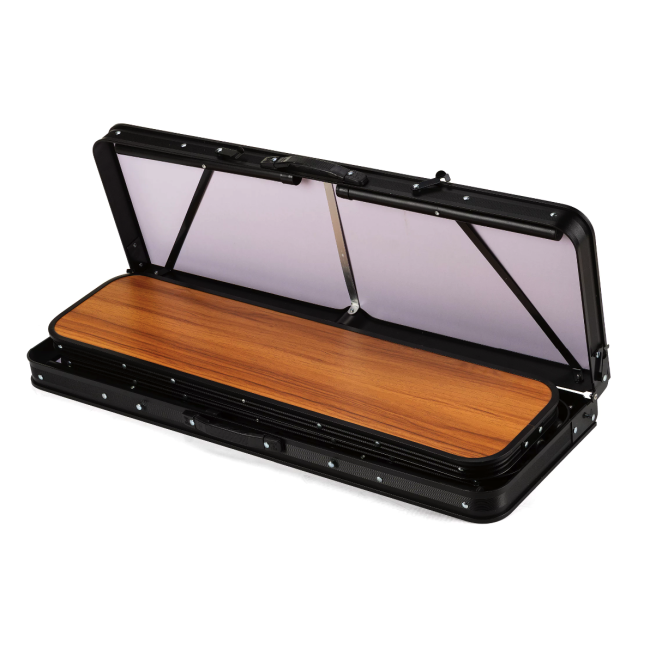 Стіл туристичний розкладний Outtec + 2 лавки коричневий