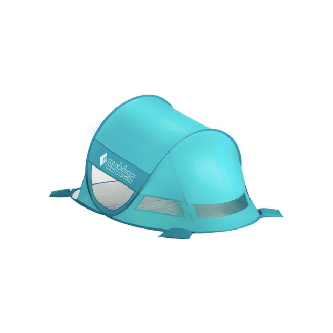 Саморозкладний намет-тент Outtec з віконцем бірюзовий