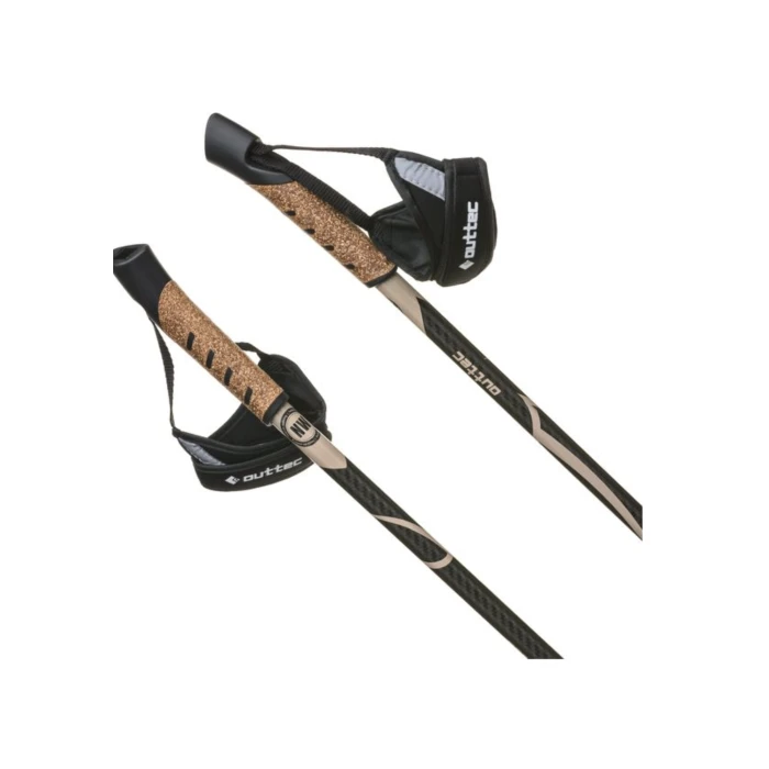 Трекинговые палки Outtec карбоновые 115см 1-секционные Anti-shock