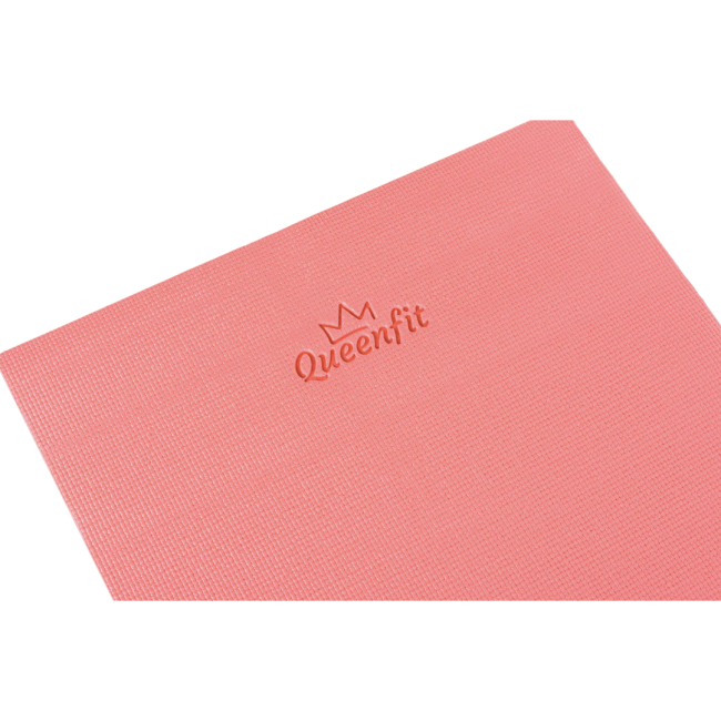 Коврик (мат) для фитнеса и йоги Queenfit 0,5см темно-розовый