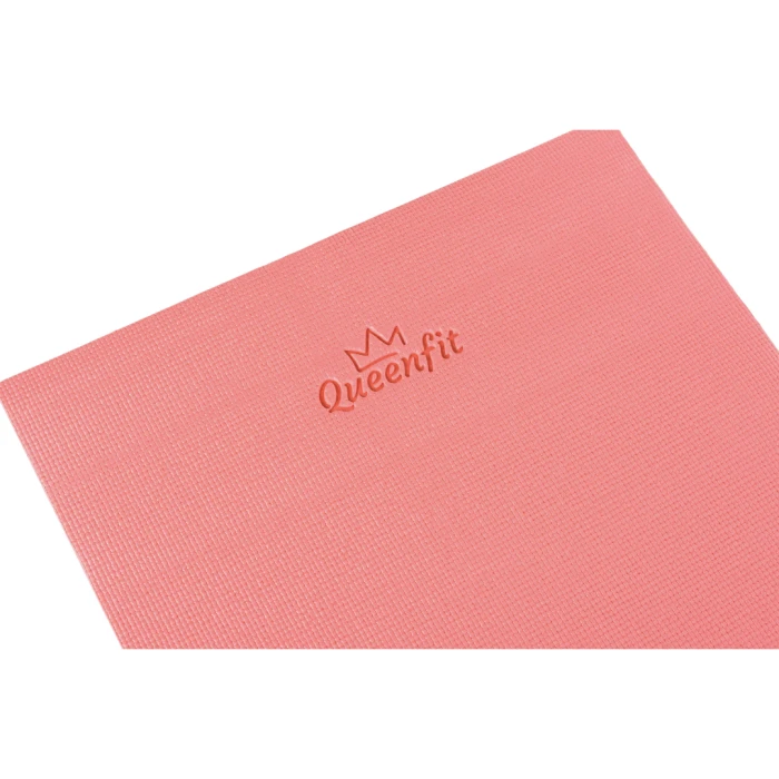 Килимок (мат) для фітнесу та йоги Queenfit 0,5см темно-рожевий