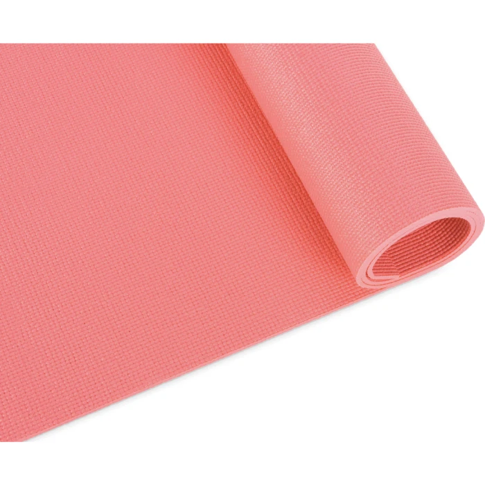 Килимок (мат) для фітнесу та йоги Queenfit 0,5см темно-рожевий