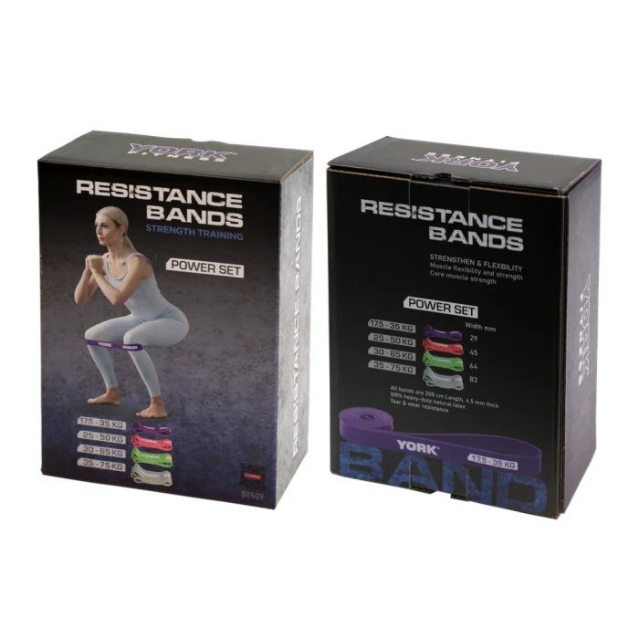 Набор резинок для фитнеса York Fitness 4 шт (17,5 – 65кг)