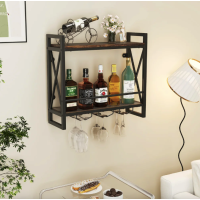 Настенный винный стеллаж Costway Lagom в стиле Loft