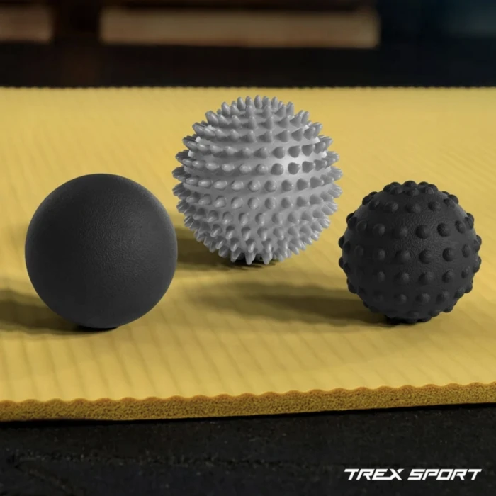 Набір масажних м'ячів Trex Sport TX-003MSA 3в1 для йоги та фітнесу EPP
