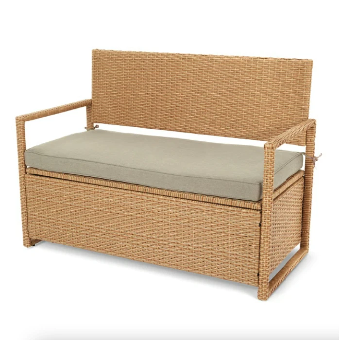 Садовая скамейка Di Volio Verbana с местом хранения бежевый