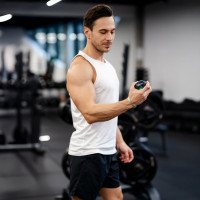 Гіроскопічний тренажер Gymtek Power Ball голубий