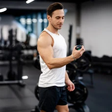 Гіроскопічний тренажер Gymtek Power Ball голубий