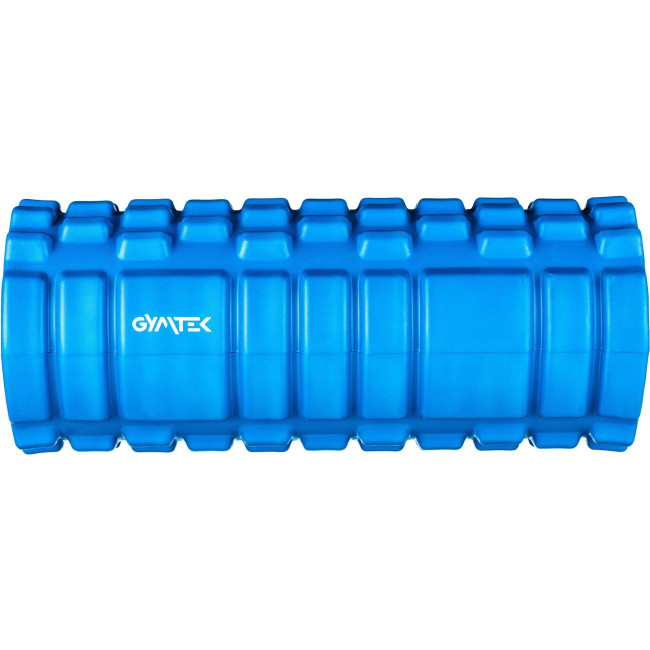 Массажный ролик Gymtek для йоги и фитнеса EVA 33*14см синий