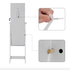 Напольное зеркало-шкаф Leobert Insignia с подсветкой белый