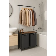 Корзина для белья Leobert Moro 92л с вешалкой в стиле Loft