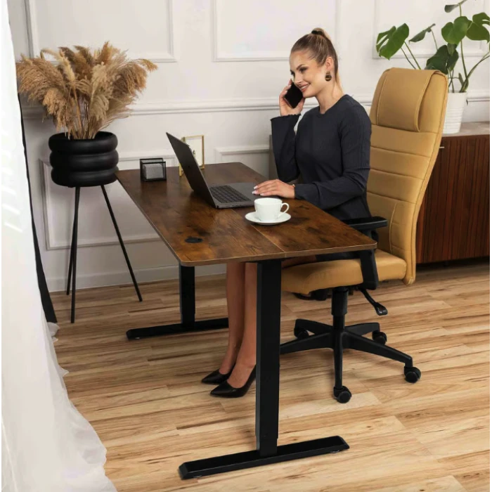 Комп'ютерний стіл з регульованою висотою Di Volio Rapalo коричневий