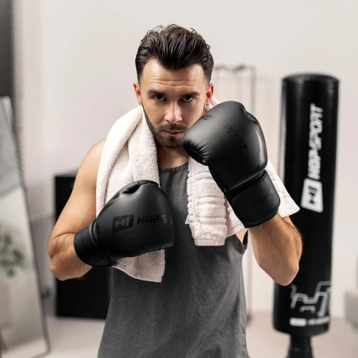 Боксерські рукавиці Hop-Sport HS-BG12 12oz чорні