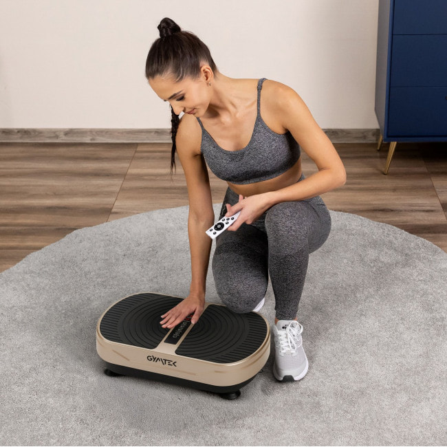 Вибрационная платформа GYMTEK XP300 золотистый
