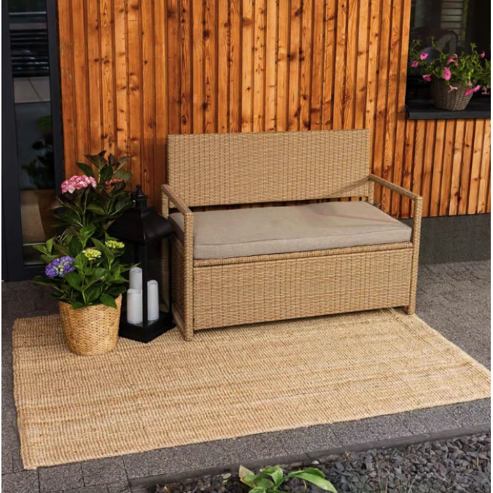 Садовая скамейка Di Volio Verbana с местом хранения бежевый