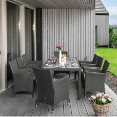 Садовая мебель Di Volio VERONA 8+1 Серый/серый