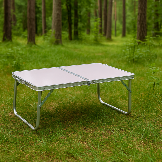 Стол туристический Chomik Garden Line HOLMEN 60x40x26,5см складной белый