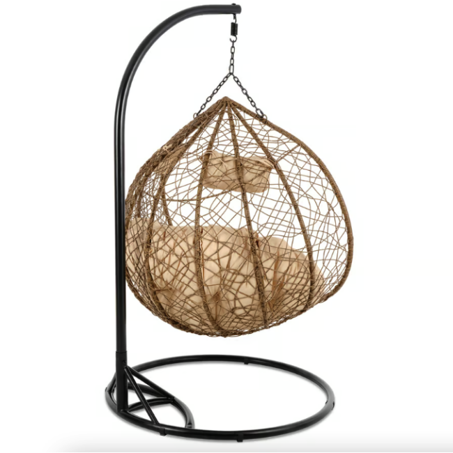 Підвісне крісло-кокон Di Volio Foggio двомісне коричневий