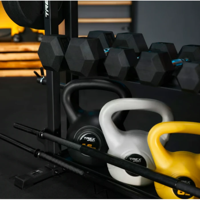 Стійка 3-рівнева для гантелей, грифів та гирь Trex Sport TX-075DR