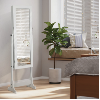 Напольное зеркало-шкаф Leobert Insignia с подсветкой белый