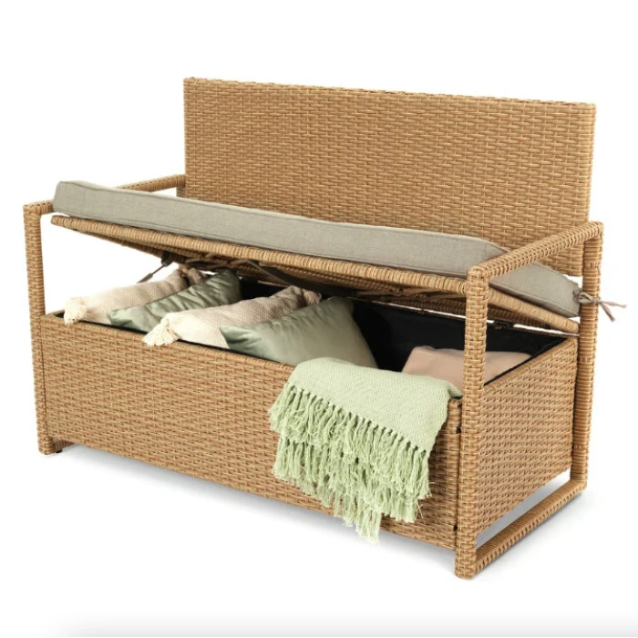 Садовая скамейка Di Volio Verbana с местом хранения бежевый