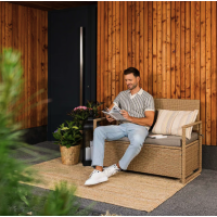 Садовая скамейка Di Volio Verbana с местом хранения бежевый