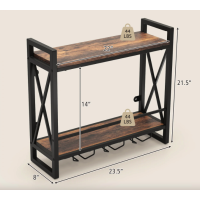 Настенный винный стеллаж Costway Lagom в стиле Loft