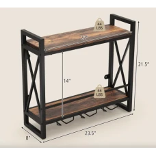 Настенный винный стеллаж Costway Lagom в стиле Loft