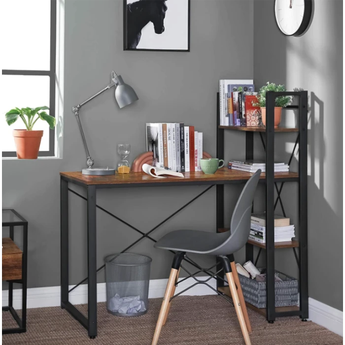 Компьютерный стол Leobert Devoko с боковыми полками в стиле Loft