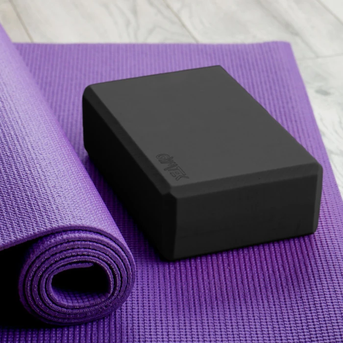 Блок для йоги Gymtek EVA чорний