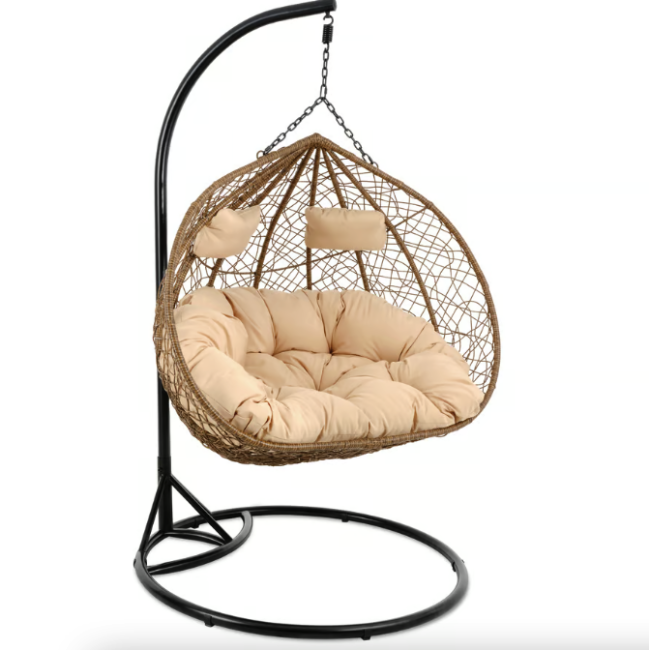 Підвісне крісло-кокон Di Volio Foggio двомісне коричневий