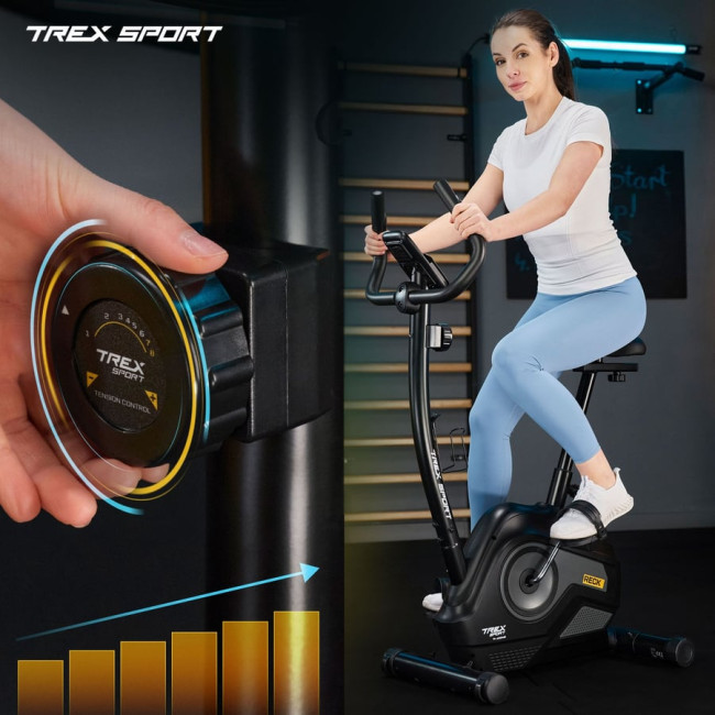 Велотренажер Trex Sport TX-400MB RECK магнитный серый