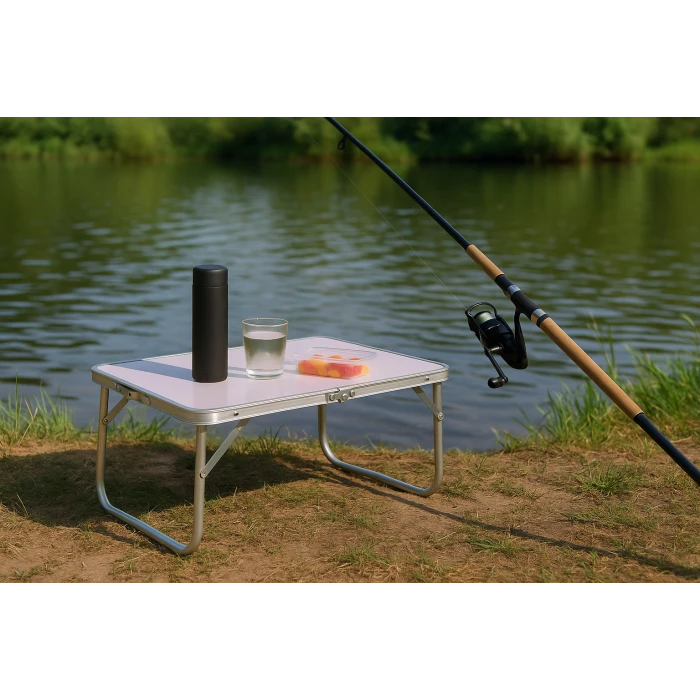 Стол туристический Chomik Garden Line HOLMEN 60x40x26,5см складной белый