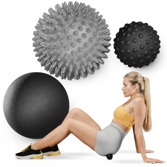 Набор массажных мячей Trex Sport TX-003MSA 3в1 для йоги и фитнеса EPP