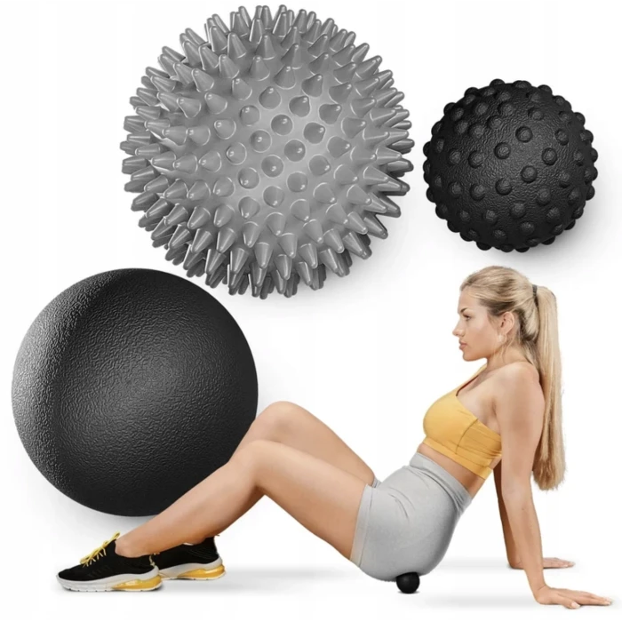 Набір масажних м'ячів Trex Sport TX-003MSA 3в1 для йоги та фітнесу EPP