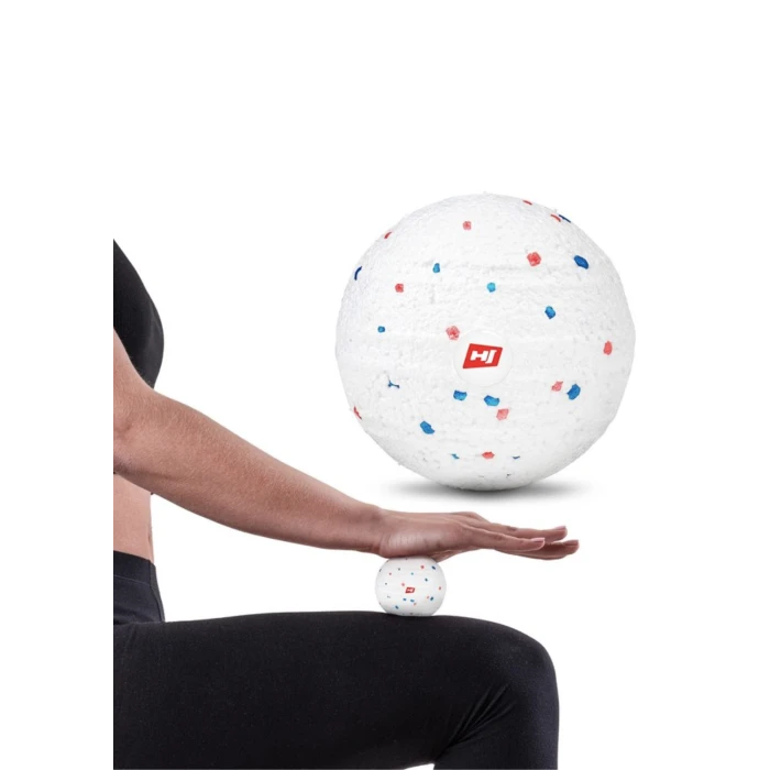 Масажний м'яч EPP 80 мм Hop-Sport HS-P080MB білий