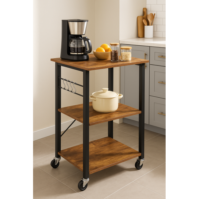 Стеллаж Leobert Dash на колесах в стиле Loft