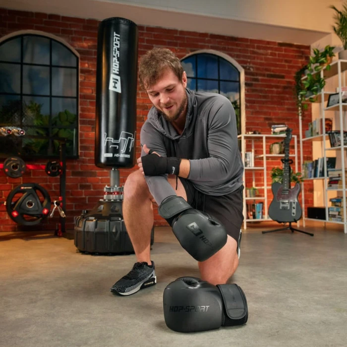 Боксерські рукавиці Hop-Sport HS-BG12 12oz чорні